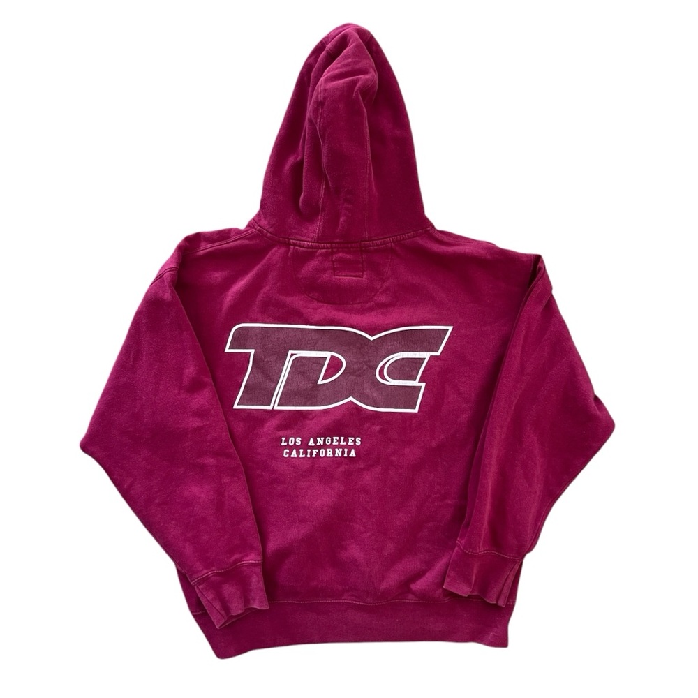 Kendrick Lamar Top Dawg Entertainment TDE Hoodie Sweatshirt - Burgundy Large